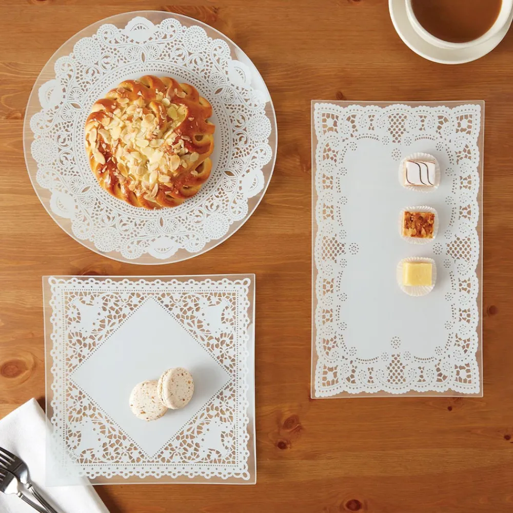 Two's Company Dinnerware|Doily Delight Platters, Set of 3