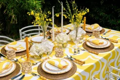 Loulou La Dune Place Settings & Linens|Doris In Yellow Tablecloth
