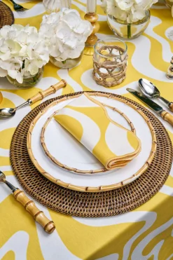 Loulou La Dune Place Settings & Linens|Doris Napkins Yellow, Set Of 4