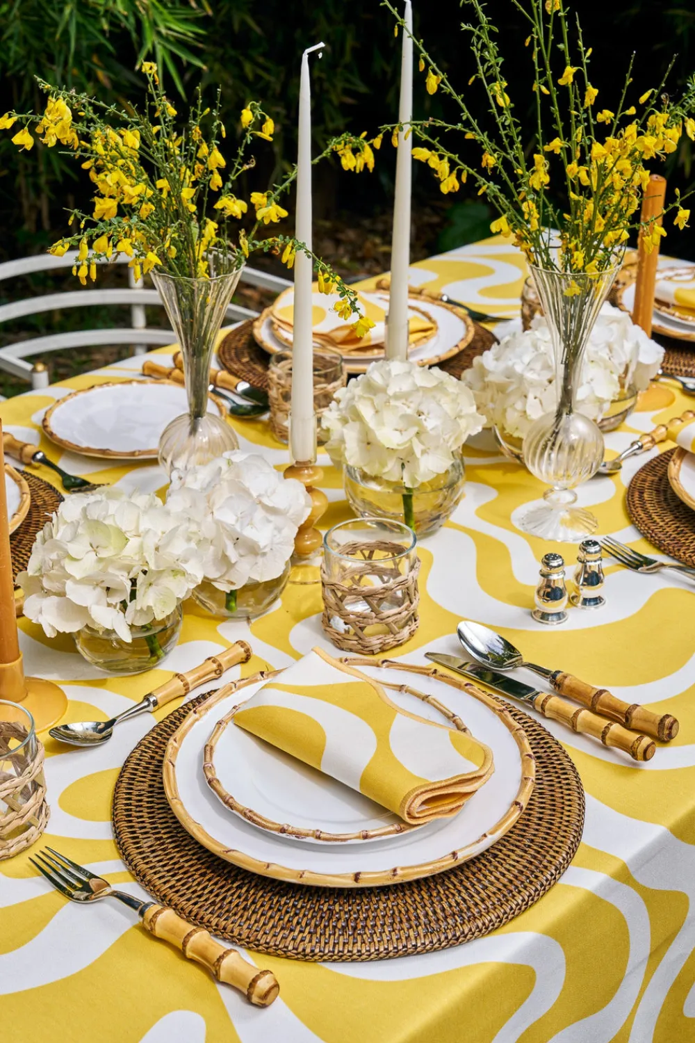 Loulou La Dune Place Settings & Linens|Doris Napkins Yellow, Set Of 4