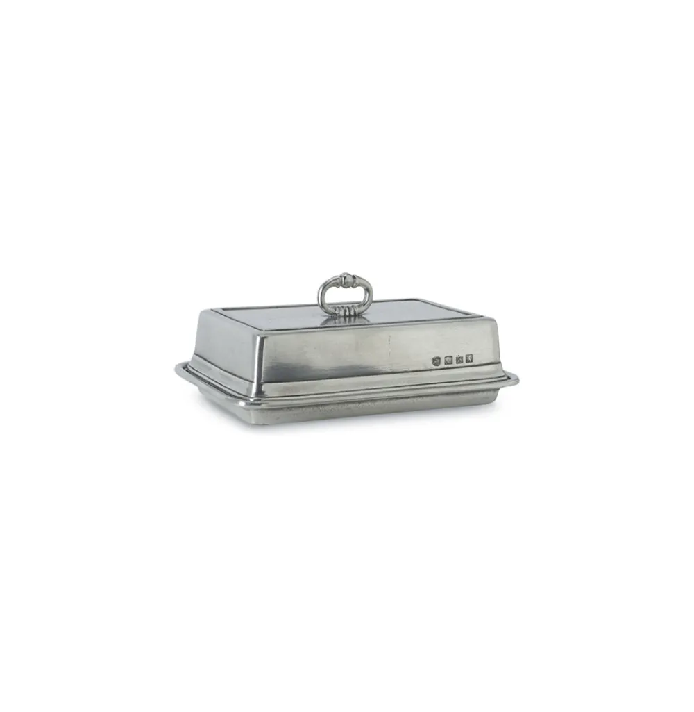 Match Silver|Dinnerware|Double Butter Dish with Cover