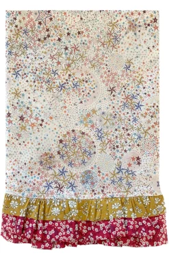 Coco & Wolf Place Settings & Linens|Double Ruffle Edge Tablecloth Made With Liberty Fabric in Adelajda & Capel & Mitsi Valeria