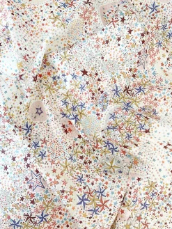 Coco & Wolf Place Settings & Linens|Double Ruffle Edge Tablecloth Made With Liberty Fabric in Adelajda & Capel & Mitsi Valeria