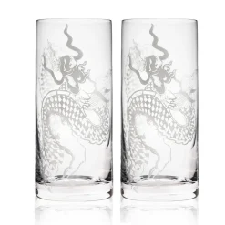 Caskata Glassware|Dragon Tall Drink Glasses