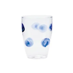 VIETRI Glassware|Drop Blue Tall Tumbler