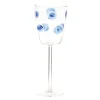 VIETRI Glassware|Drop Blue Wine Glass