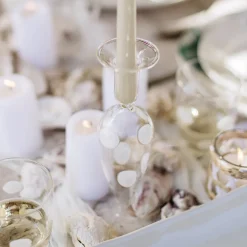 VIETRI Candles|Drop Candlesticks, Set of 2