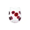 VIETRI Glassware|Drop Red Stemless Wine Glass