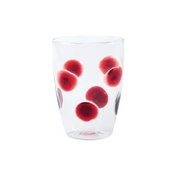 VIETRI Glassware|Drop Red Tall Tumbler