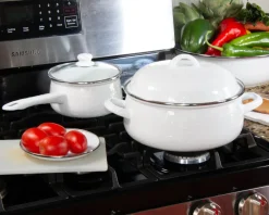 Golden Rabbit Dinnerware|Dutch Oven in Solid White