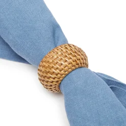 Caravan Place Settings & Linens|Eclipse Napkin Ring in Natural, Set of 4