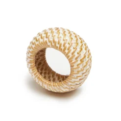 Caravan Place Settings & Linens|Eclipse Napkin Ring in Whitewash, Set of 4