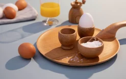 Kay Bojesen Dinnerware|Egg Cup in Oak, Set of 2