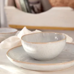 Costa Nova Dinnerware|Eivissa Collection fruit Bowls in Sand Beige, Set of 6