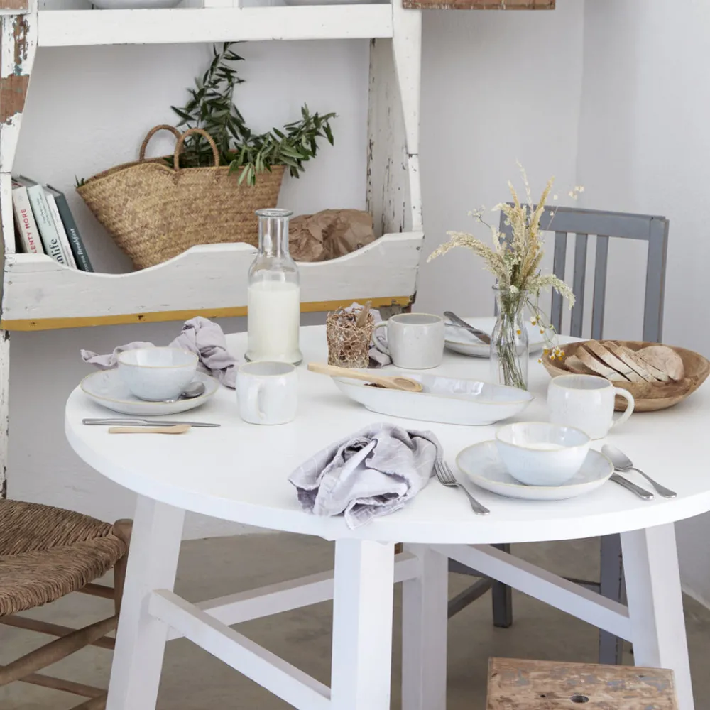 Costa Nova Dinnerware|Eivissa Collection Oval Platter 13" in Sand Beige