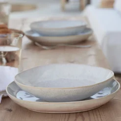 Costa Nova Dinnerware|Eivissa Collection Pasta Bowls in Sand Beige, Set of 6