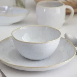 Costa Nova Dinnerware|Eivissa Collection Salad Plates in Sand Beige, Set of 6