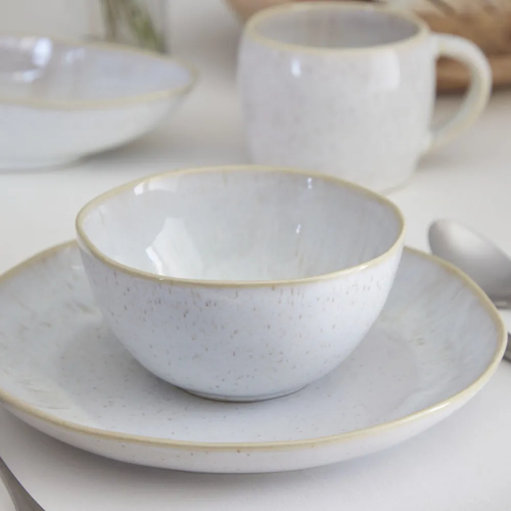 Costa Nova Dinnerware|Eivissa Collection Salad Plates in Sand Beige, Set of 6