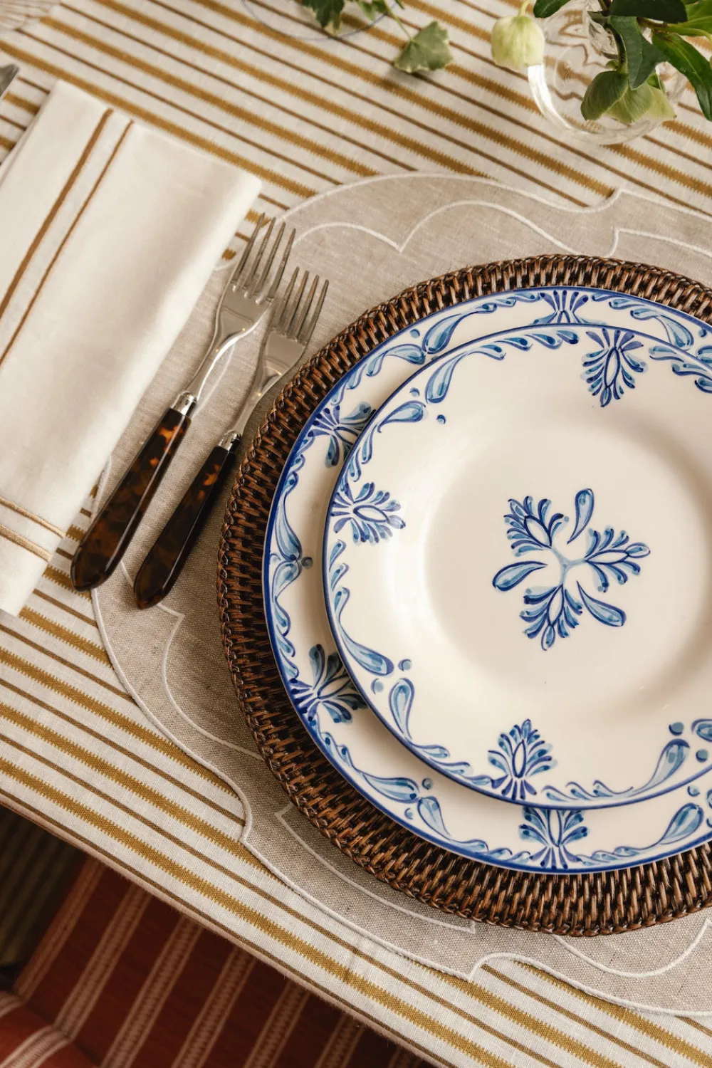 Rebecca Udall Dinnerware|Eleanor Dessert Plate in Blue