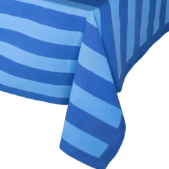 Carolina Irving and Daughters Place Settings & Linens|Elena Blue Stripe Tablecloth