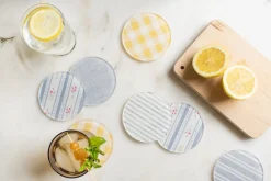 Proper Table Co. Place Settings & Linens|Eliot Classic Ticking Coaster Set