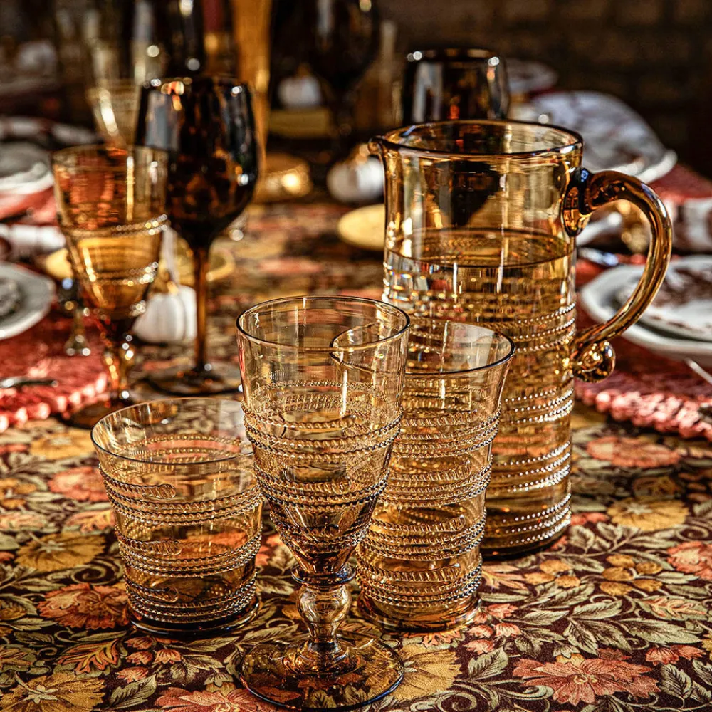 Juliska Glassware|Ella Goblet in Amber