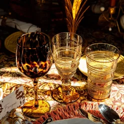 Juliska Glassware|Ella Goblet in Amber