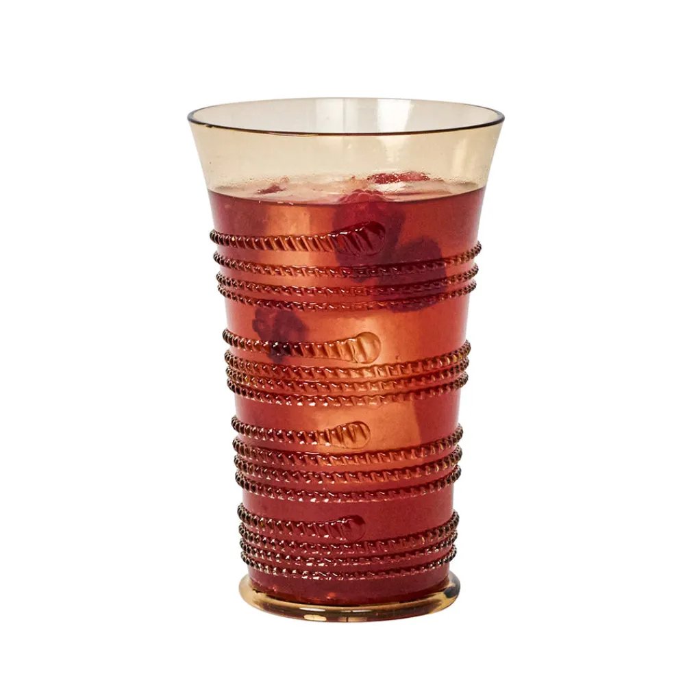 Juliska Glassware|Ella Large Tumbler in Amber