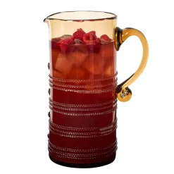 Juliska Glassware|Ella Pitcher in Amber