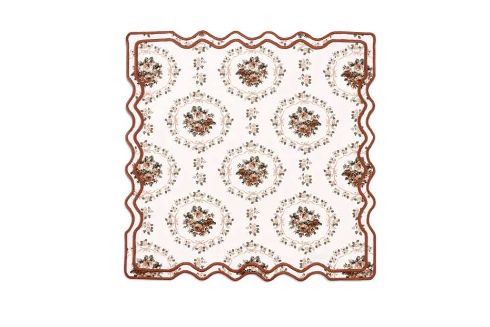 Loulou La Dune Place Settings & Linens|Elodie Placemat and Napkin Set with Bows and Florals with Embroidery