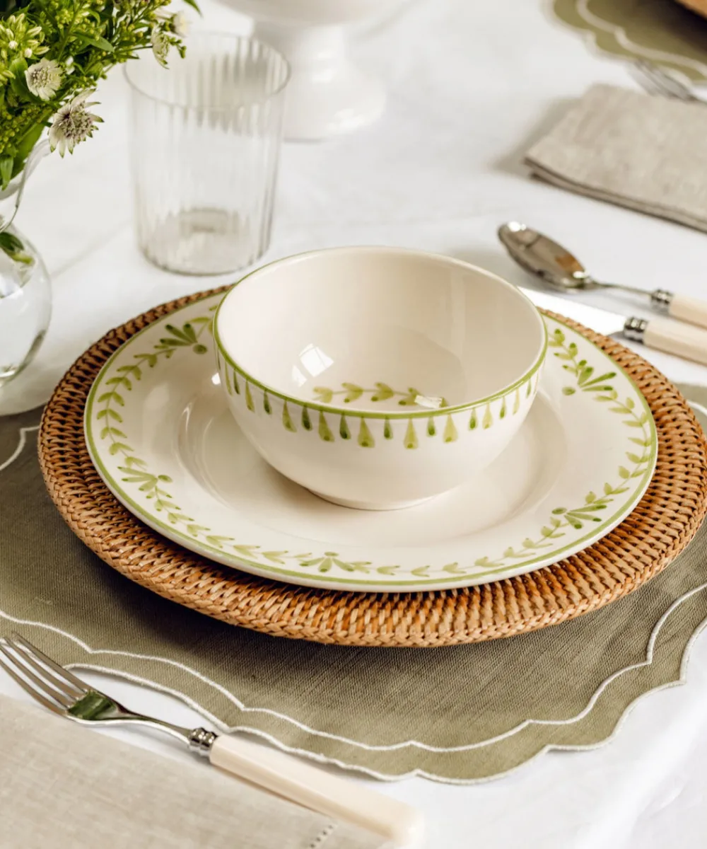 Rebecca Udall Dinnerware|Elouise Cereal Bowl in Green