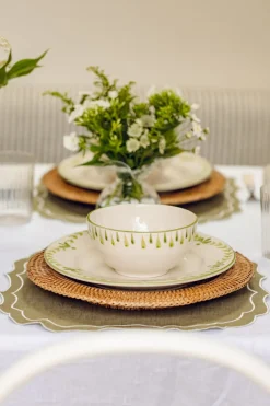 Rebecca Udall Dinnerware|Elouise Cereal Bowl in Green