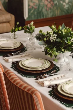 Rebecca Udall Dinnerware|Elouise Dessert Plate in Green