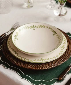 Rebecca Udall Dinnerware|Elouise Pasta Bowl in Green