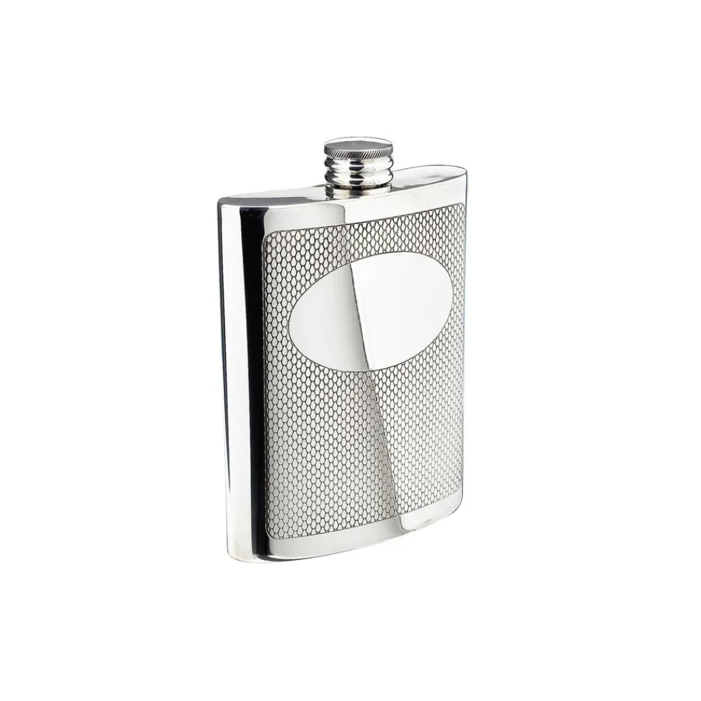 Salisbury Bar|Silver|Embossed Flask
