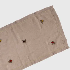 Joanna Buchanan Place Settings & Linens|Embroidered Sparkle Bee Table Runner