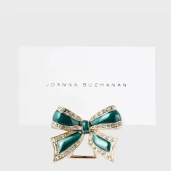Joanna Buchanan Décor|Place Settings & Linens|Enamel Bow Placecard Holder in Green, Set of Four