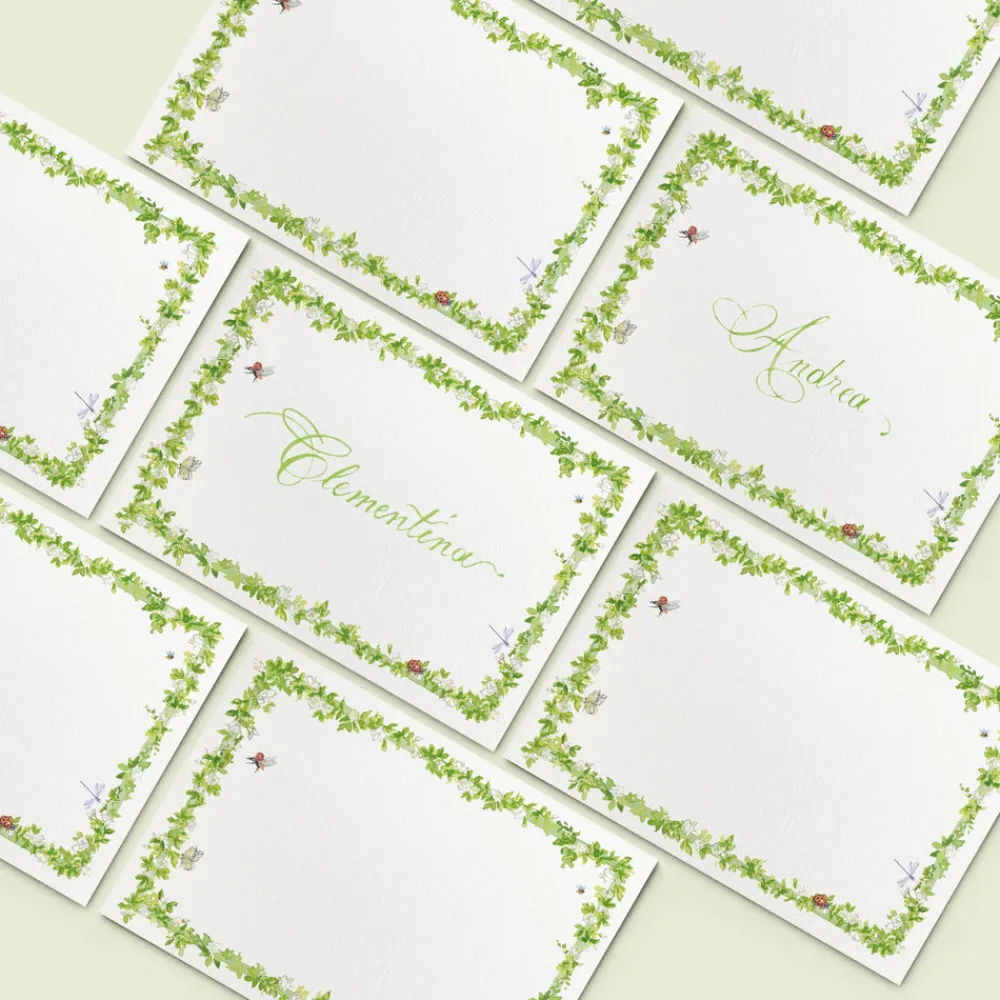 Clementina Sketchbook Place Settings & Linens|Enchanted Place Cards, Set of 25