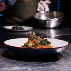 Made In Dinnerware|Entre Bowls in Red Rim