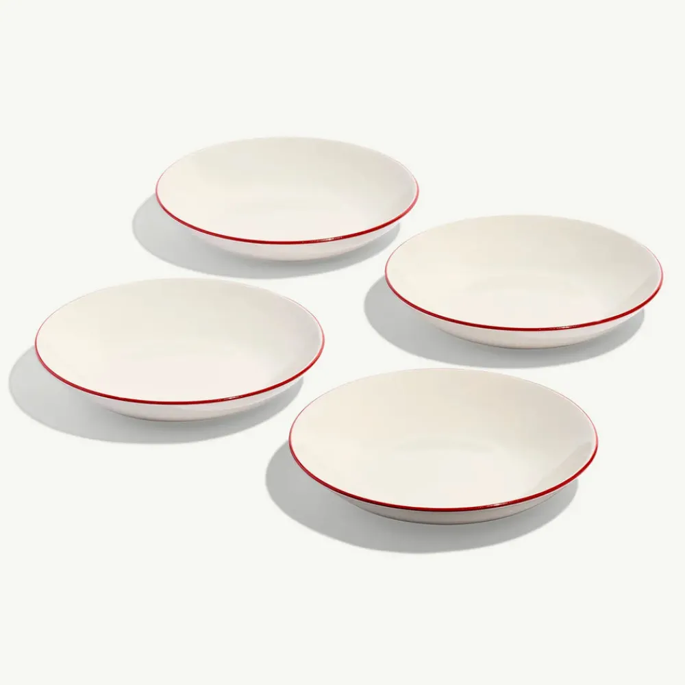 Made In Dinnerware|Entre Bowls in Red Rim