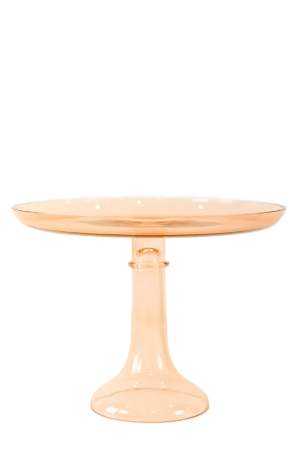 Estelle Colored Glass Dinnerware|Estelle Cake Stand Blush Pink