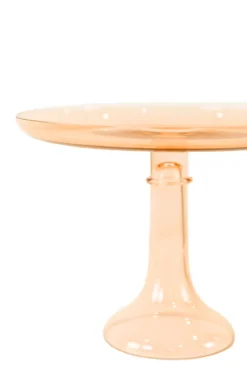 Estelle Colored Glass Dinnerware|Estelle Cake Stand Blush Pink