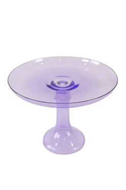 Estelle Colored Glass Dinnerware|Estelle Cake Stand Lavender