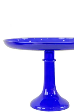 Estelle Colored Glass Dinnerware|Estelle Cake Stand Royal Blue