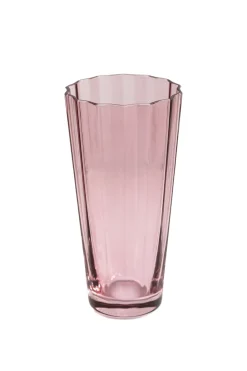 Estelle Colored Glass Glassware|Estelle Colored Sunday High Balls, Set of 2 in Rose