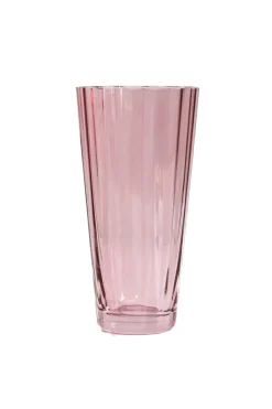 Estelle Colored Glass Glassware|Estelle Colored Sunday High Balls, Set of 2 in Rose