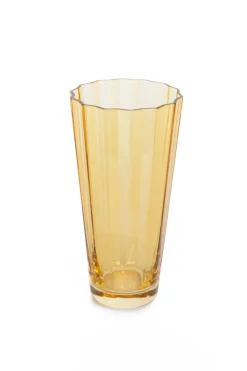 Estelle Colored Glass Glassware|Estelle Colored Sunday High Balls, Set of 2 in Yellow