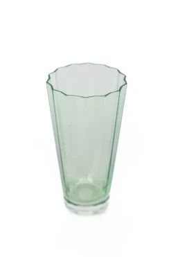Estelle Colored Glass Glassware|Estelle Colored Sunday High Balls, Set of 2 in Mint Green