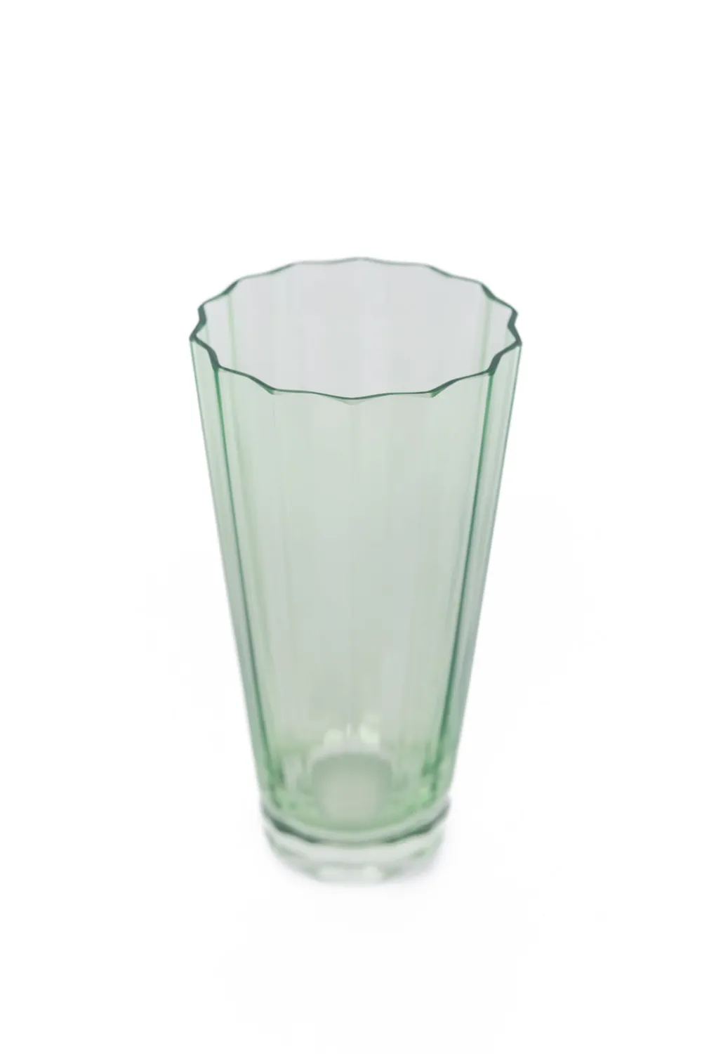 Estelle Colored Glass Glassware|Estelle Colored Sunday High Balls, Set of 6 in Mint Green