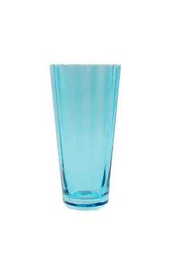 Estelle Colored Glass Glassware|Estelle Colored Sunday High Balls, Set of 6 in Ocean Blue